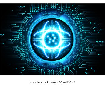 future technology, blue eye cyber security concept background, abstract hi speed digital internet.motion move blur. pixel. vector