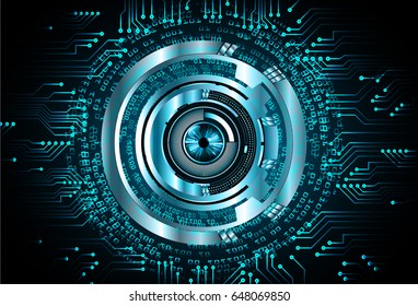 future technology, blue eye cyber security concept background, abstract hi speed digital internet.motion move blur. pixel. vector