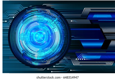 future technology, blue eye cyber security concept background, abstract hi speed digital internet.motion move blur. pixel. vector