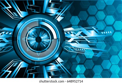 future technology, blue eye cyber security concept background, abstract hi speed digital internet.motion move blur. pixel. vector