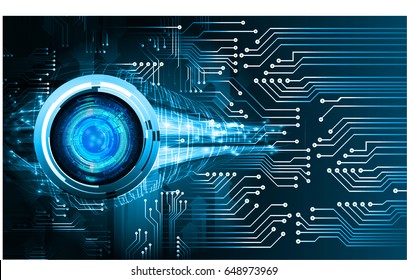 future technology, blue eye cyber security concept background, abstract hi speed digital internet.motion move blur. pixel. vector