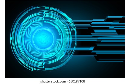 future technology, blue eye cyber security concept background, abstract hi speed digital internet.motion move blur. pixel. vector