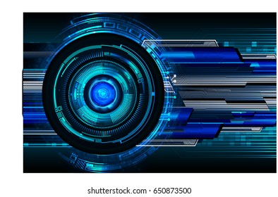 future technology, blue eye cyber security concept background, abstract hi speed digital internet.motion move blur. pixel. vector