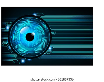 future technology, blue eye cyber security concept background, abstract hi speed digital internet.motion move blur. pixel. vector