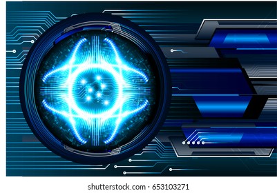 future technology, blue eye cyber security concept background, abstract hi speed digital internet.motion move blur. pixel. vector