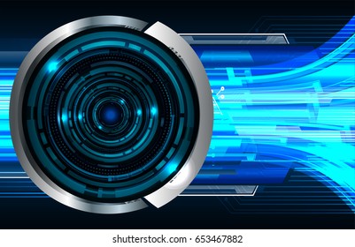 future technology, blue eye cyber security concept background, abstract hi speed digital internet.motion move blur. pixel. vector