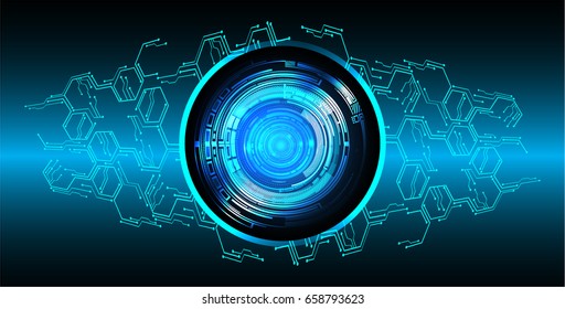 future technology, blue eye cyber security concept background, abstract hi speed digital internet.motion move blur. pixel. vector