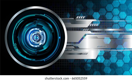 future technology, blue eye cyber security concept background, abstract hi speed digital internet.motion move blur. pixel. vector
