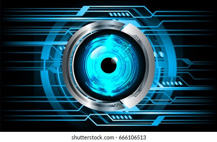 future technology, blue eye cyber security concept background, abstract hi speed digital internet.motion move blur. pixel. vector