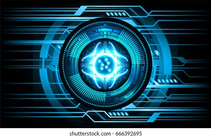 future technology, blue eye cyber security concept background, abstract hi speed digital internet.motion move blur. pixel. vector