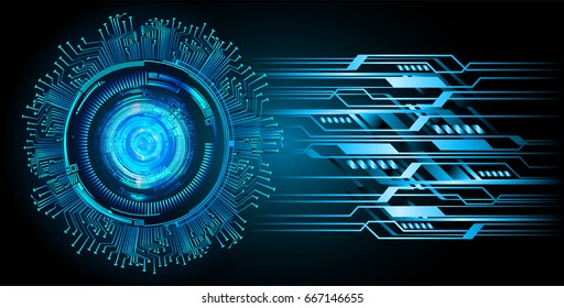 future technology, blue eye cyber security concept background, abstract hi speed digital internet.motion move blur. pixel. vector
