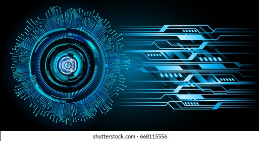 future technology, blue eye cyber security concept background, abstract hi speed digital internet.motion move blur. pixel. vector