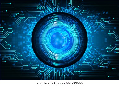 future technology, blue eye cyber security concept background, abstract hi speed digital internet.motion move blur. pixel. vector