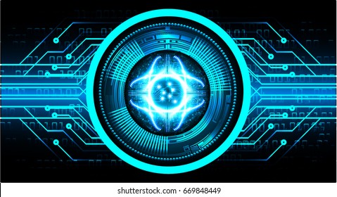future technology, blue eye cyber security concept background, abstract hi speed digital internet.motion move blur. pixel. vector