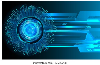 future technology, blue eye cyber security concept background, abstract hi speed digital internet.motion move blur. pixel. vector