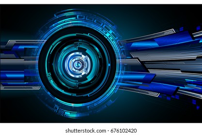 future technology, blue eye cyber security concept background, abstract hi speed digital internet.motion move blur. pixel. vector
