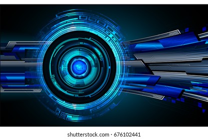 future technology, blue eye cyber security concept background, abstract hi speed digital internet.motion move blur. pixel. vector