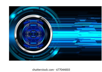 future technology, blue eye cyber security concept background, abstract hi speed digital internet.motion move blur. pixel. vector
