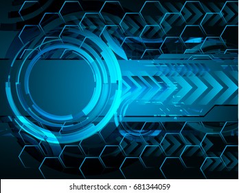 future technology, blue eye cyber security concept background, abstract hi speed digital internet.motion move blur. pixel. vector arrow