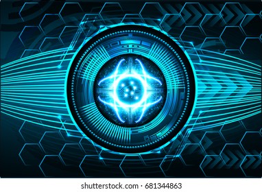 future technology, blue eye cyber security concept background, abstract hi speed digital internet.motion move blur. pixel.