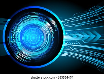 future technology, blue eye cyber security concept background, abstract hi speed digital internet.motion move blur. pixel. vector