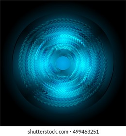 future technology, blue eye light cyber security concept background, abstract hi speed digital data internet website. motion move speed blur. eyeball vector