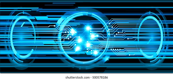 future technology, blue eye light cyber security concept background, abstract hi speed digital data internet website. motion move speed blur. eyeball