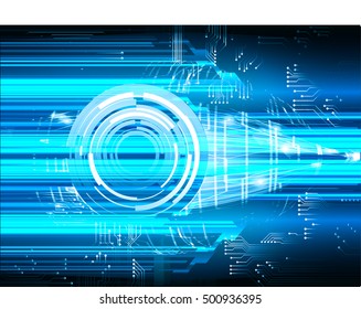 future technology, blue eye light cyber security concept background, abstract hi speed digital data internet website. motion move speed blur. pixel vector eyeball
