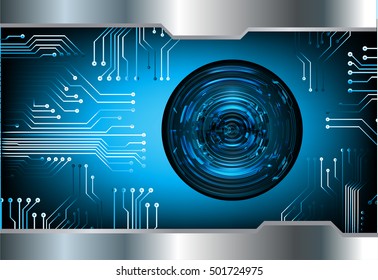 future technology, blue eye light cyber security concept background, abstract hi speed digital data internet website. motion move speed blur. eyeball vector