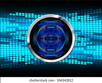 future technology, blue eye light cyber security concept background, abstract hi speed digital data internet website. motion move speed blur. eyeball vector