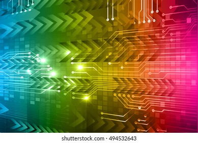future technology, blue green pink silver cyber security concept background, abstract hi speed digital internet.motion move speed blur. vector. arrow
