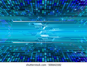 future technology, blue light cyber security concept background, abstract hi speed digital data internet website. motion move speed blur. pixel