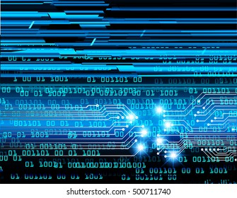 future technology, blue light cyber security concept background, abstract hi speed digital data internet website. motion move speed blur. pixel vector