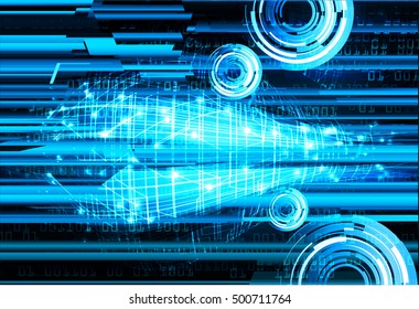 future technology, blue light cyber security concept background, abstract hi speed digital data internet website. motion move speed blur. pixel vector