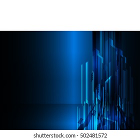 future technology, blue light cyber security concept background, abstract hi speed digital data internet website. motion move speed blur. pixel vector