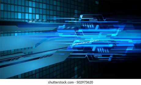 future technology, blue light cyber security concept background, abstract hi speed digital data internet website. motion move speed blur. pixel vector