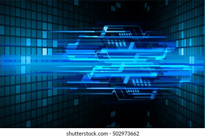future technology, blue light cyber security concept background, abstract hi speed digital data internet website. motion move speed blur. pixel vector
