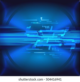 future technology, blue light cyber security concept background, abstract hi speed digital data internet website. motion move speed blur. pixel vector