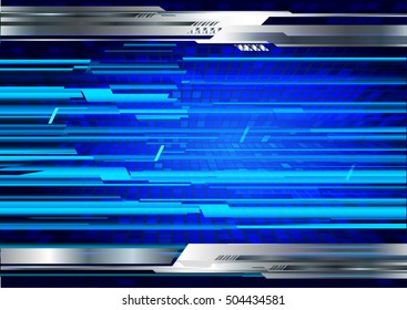 future technology, blue light cyber security concept background, abstract hi speed digital data internet website. motion move speed blur. pixel vector