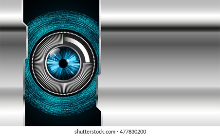 future technology, blue silver cyber security concept background, text box
