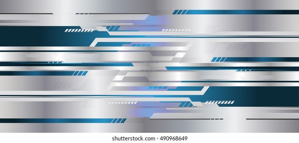 future technology, blue silver cyber security concept background, abstract hi speed digital internet.motion move speed blur.