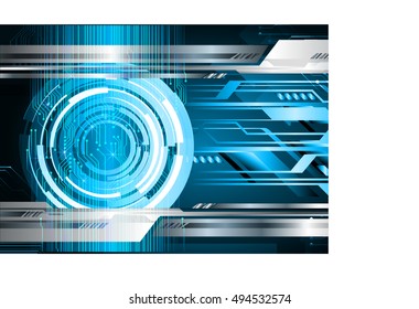 future technology, blue silver cyber security concept background, abstract hi speed digital internet.motion move speed blur. vector