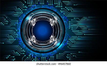 future technology, blue silver eye light cyber security concept background, abstract hi speed digital data internet website. motion move speed blur. vector pixel. eyeball