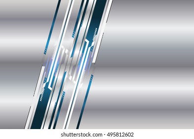 future technology, blue silver light cyber security concept background, abstract hi speed digital data internet website. motion move speed blur. vector