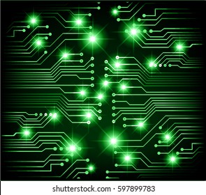 future technology, Circuit green cyber security concept background, abstract hi speed digital internet.motion move blur. pixel . vector