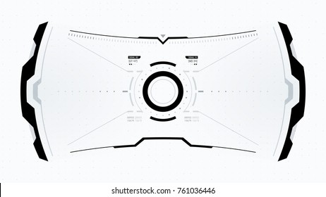 Future Technology Display Design. HUD User Interface