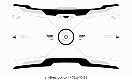 Future Technology Display Design. HUD User Interface