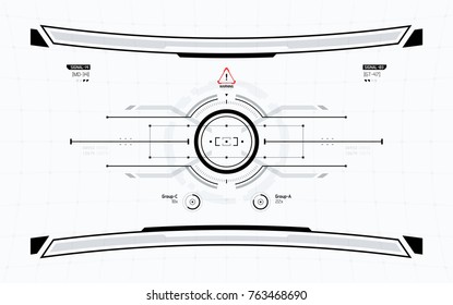 Future Technology Display Design. HUD User Interface