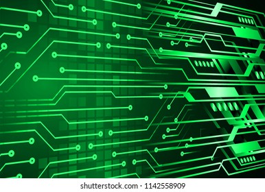 future technology, green cyber security concept background, abstract hi speed digital internet.motion move blur. pixel . vector