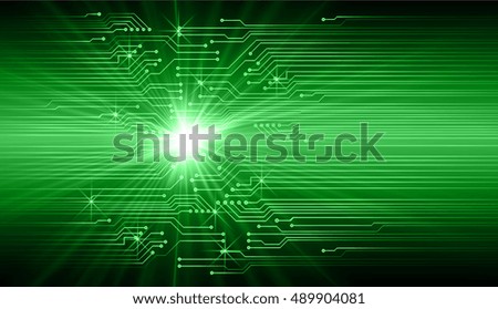future technology, green cyber security concept background, abstract hi speed digital internet.motion move speed blur. vector
